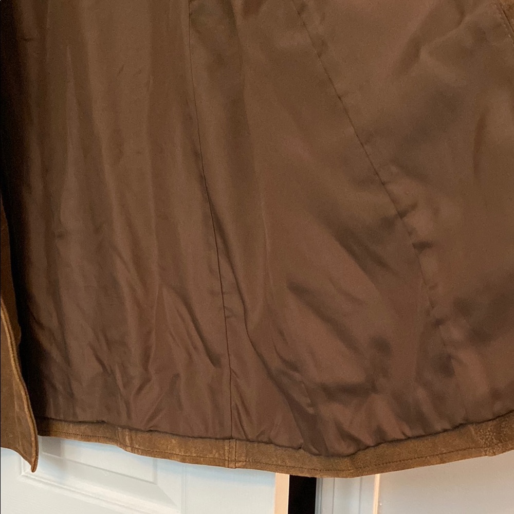 Sundance Leather Suede Peacoat Style Double Breasted Jacket sz M - Picture 12 of 13